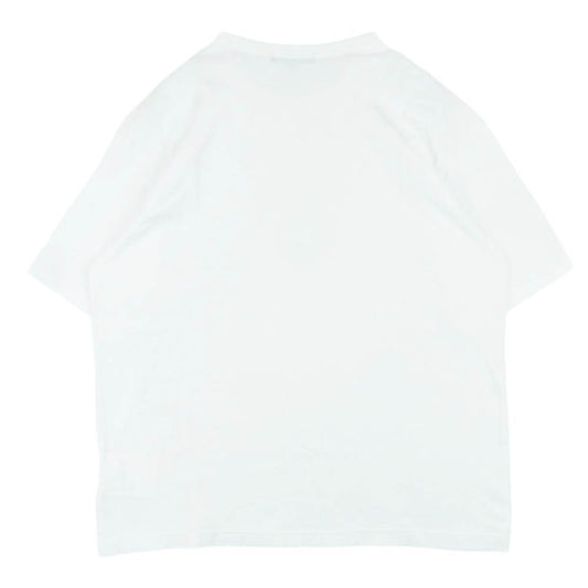 COMME des GARCONS HOMME コムデギャルソンオム HO-T101 Cotton Jersey Garment Print T-Shirts コットン ロゴ 半袖 Tシャツ カットソー ホワイト系 XL【中古】