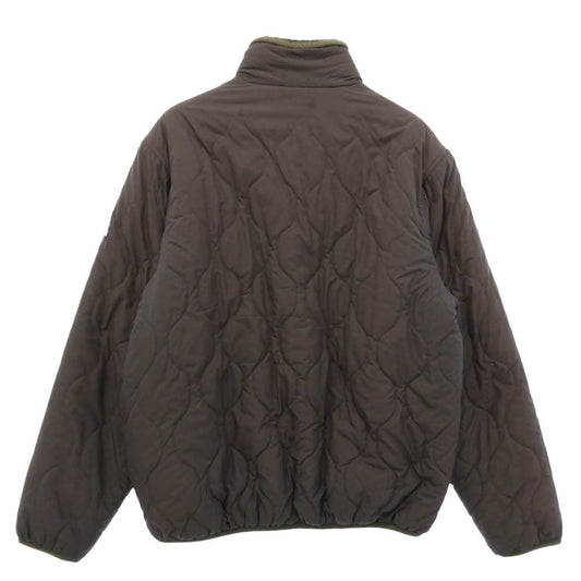 STUSSY ステューシー 00s Old Stussy リバーシブル フリース ナイロンキルト ジャケット ブラウン系 L【中古】