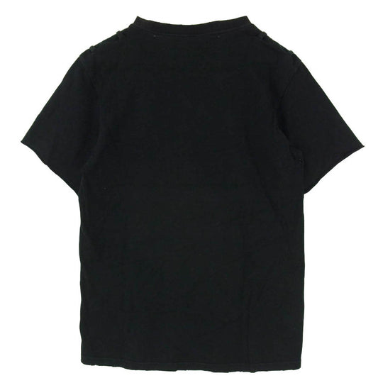 NUMBER(N)INE ナンバーナイン 06SS ガンズ期 アーカイブ 宮下貴裕本人期 WELCOME TO THE SHADOW クロスローズ ダメージ加工 半袖 Tシャツ ブラック系 2【中古】