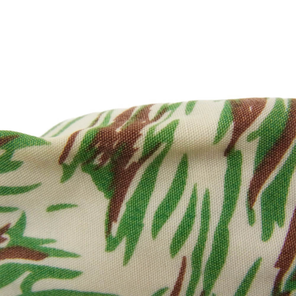 TENDERLOIN テンダーロイン T-RAYON SHT WOLF レーヨン 総柄 ウルフ 半袖 オープンカラー シャツ グリーン系 S【中古】