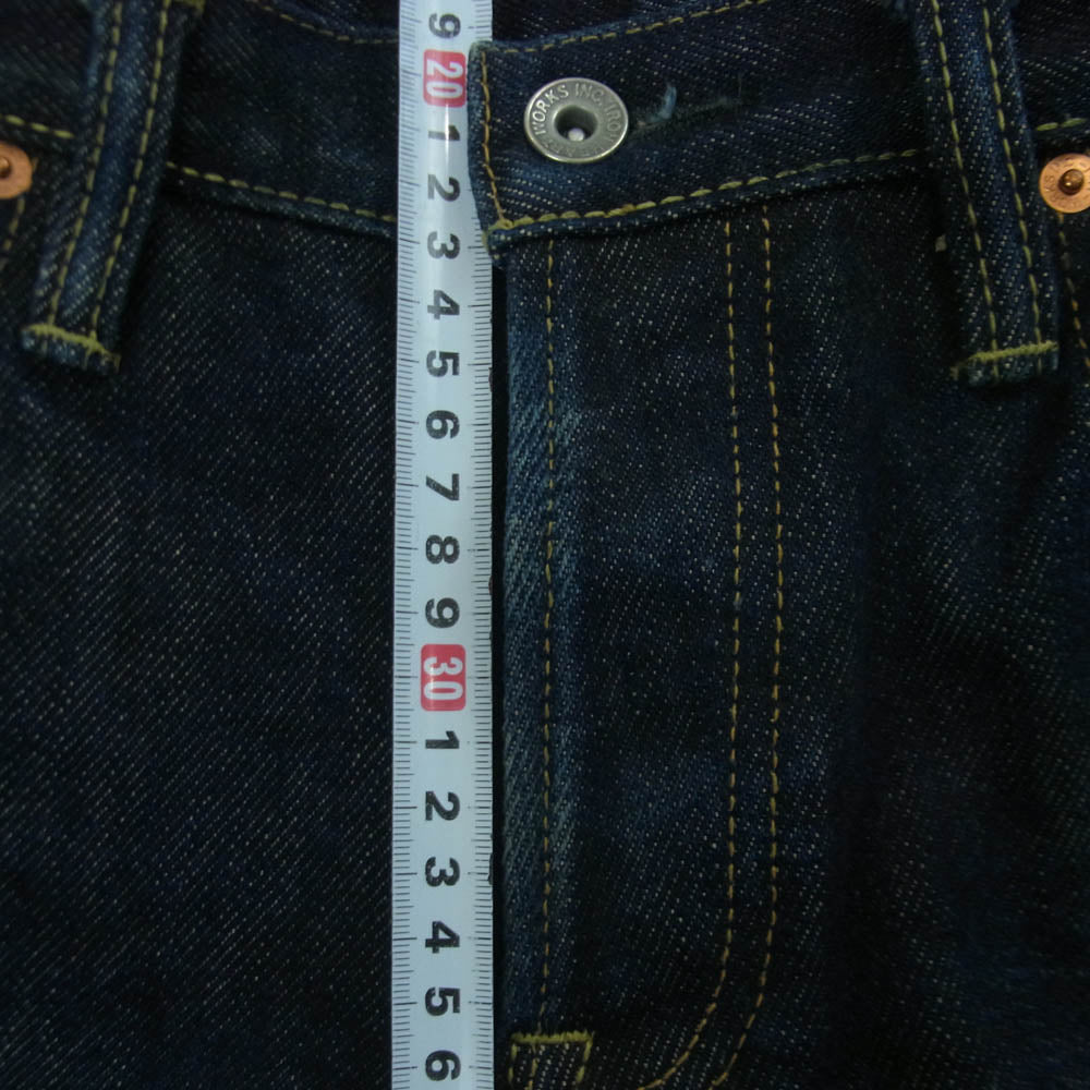 IRON HEART アイアンハート 461S 21oz SELVEDGE DENIM 21オンス セルビッチ ブーツカット デニム パンツ ジーンズ インディゴブルー系 W32 L34【中古】