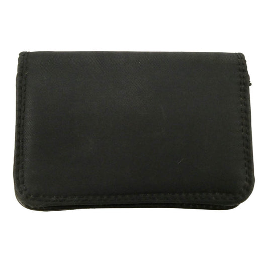 CHROME HEARTS クロムハーツ(原本無) ナイロン レザー切替 カードケース ブラック系【中古】