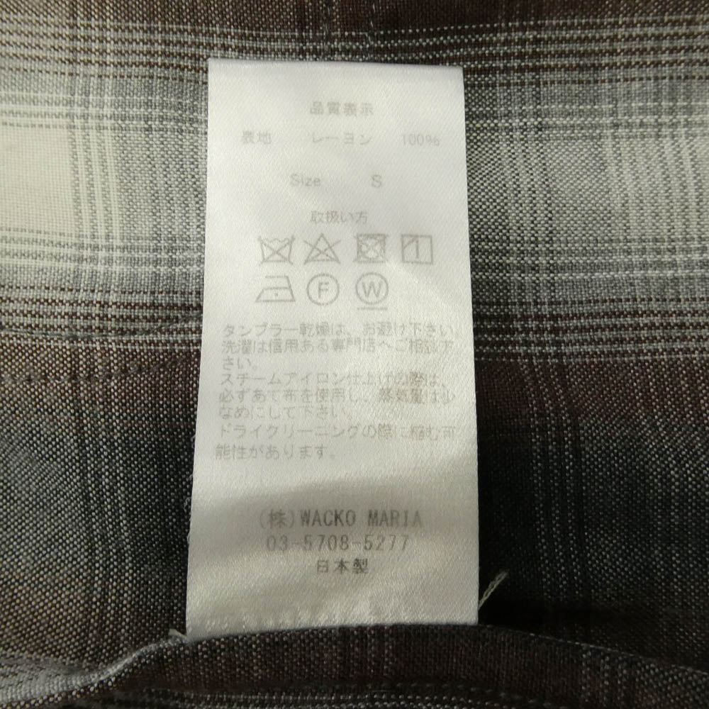 WACKO MARIA ワコマリア シャドウ レーヨン ガウン コート マルチカラー系 S【中古】