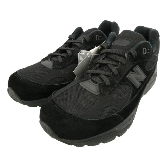 NEW BALANCE ニューバランス U992TB 992 Triple Black トリプルブラック スエード ローカット スニーカー ブラック系 28cm【極上美品】【中古】