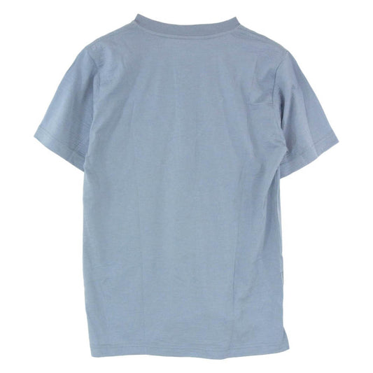 ヤマトミチ Merino Light Henley メリノウール ライト ヘンリーネック Tシャツ 半袖カットソー ブルーグレー系 XS【中古】