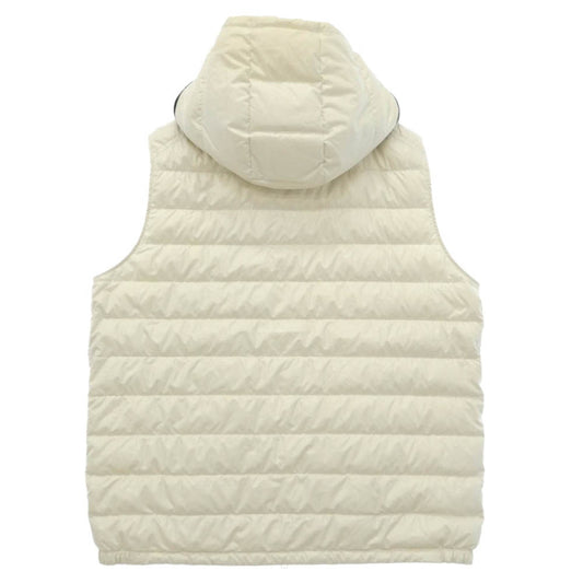 MONCLER モンクレール 24SS J10911A00057 595ZJ CLAI GILET クライ ジレ フーデッド ダウン ベスト ホワイト系 6【中古】