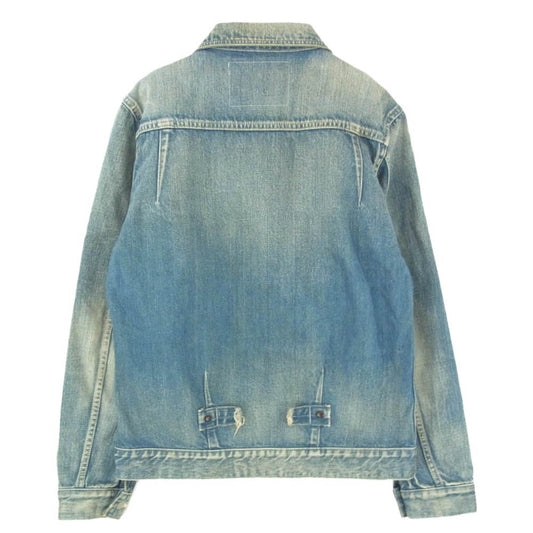 TMT ティーエムティー 16SS TJK-S16SP60 DENIM JACKET 加工 コットン 日本製 デニム ジャケット インディゴブルー系 M【中古】