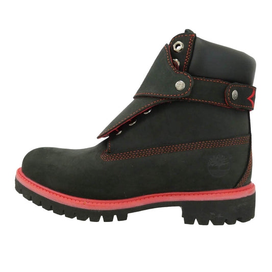 Timberland ティンバーランド 6147A x 所ジョージ 40周年記念 1973足限定 6inch PREMIUM BOOT 6インチ プレミアム ブーツ ブラック系 レッド系 26cm【中古】