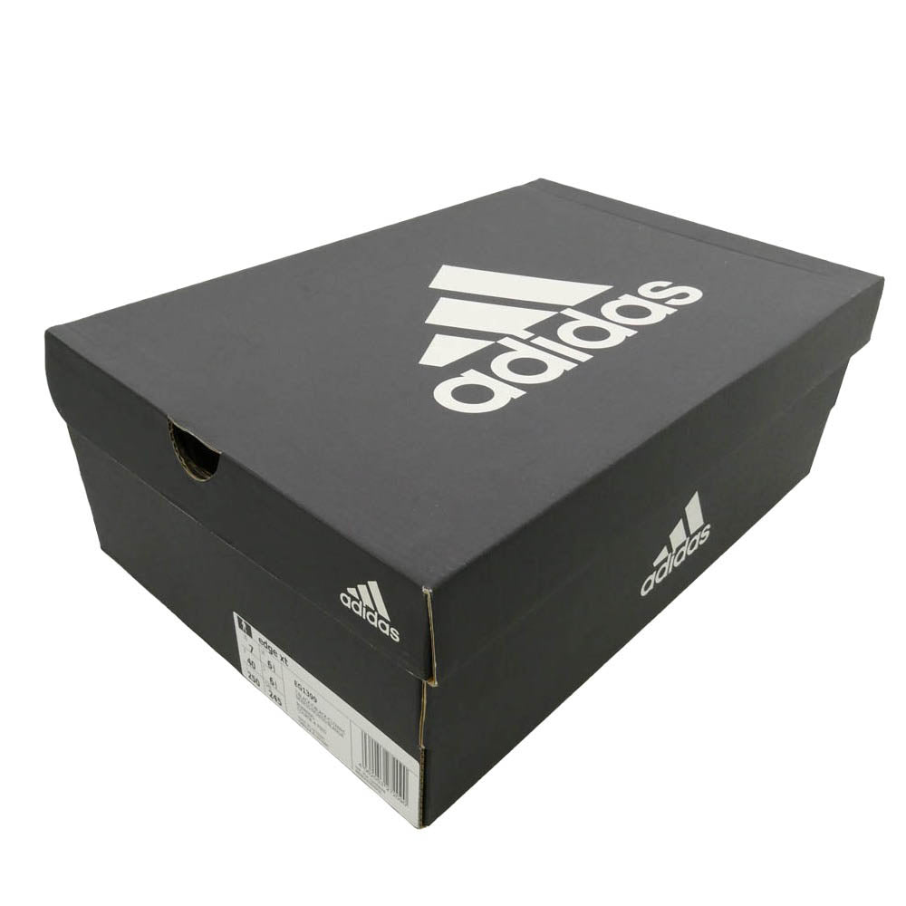 adidas アディダス EG1399 EDGE XT ランニングシューズ ローカットスニーカー ブラック系 ホワイト系 25cm【極上美品】【中古】