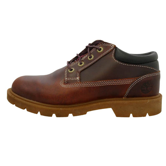 Timberland ティンバーランド A1P3U YOUTH BASIC OX Shoes ユース ベーシック オックス シューズ レザー ローカット ブーツ ブラウン系 25cm【中古】
