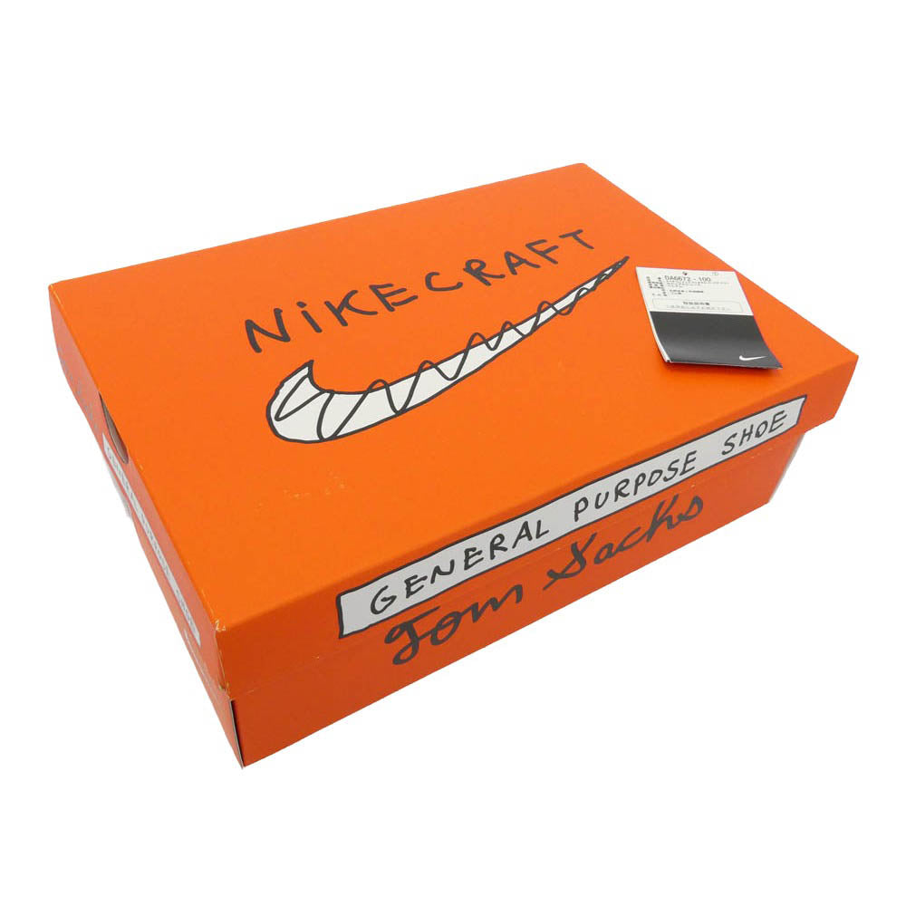 NIKE ナイキ DA6672-100 × Tom Sachs トムサックス NikeCraft Women's General Purpose Shoe Bricolage ナイキクラフト ウィメンズ ジェネラル パーパス シュー ブリコラージュ ローカット スニーカー マルチカラー系 28.5cm【美品】【中古】