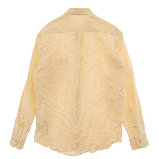 AURALEE オーラリー 24SS A24SS02FW WRINKLED WASHED FINX TWILL SHIRT シワ加工 フィンクス ツイル 長袖 シャツ ベージュ系 4【中古】