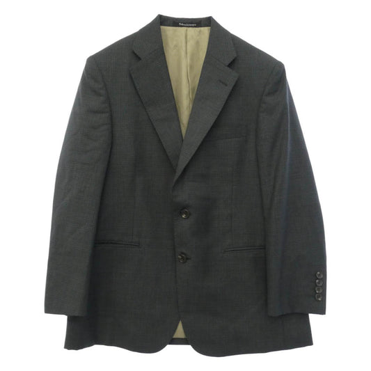 Takashimaya Ermenegildo Zegna ゼニア生地 スーツ 2B テーラードジャケット パンツ セットアップ グレー系 上下:S【中古】