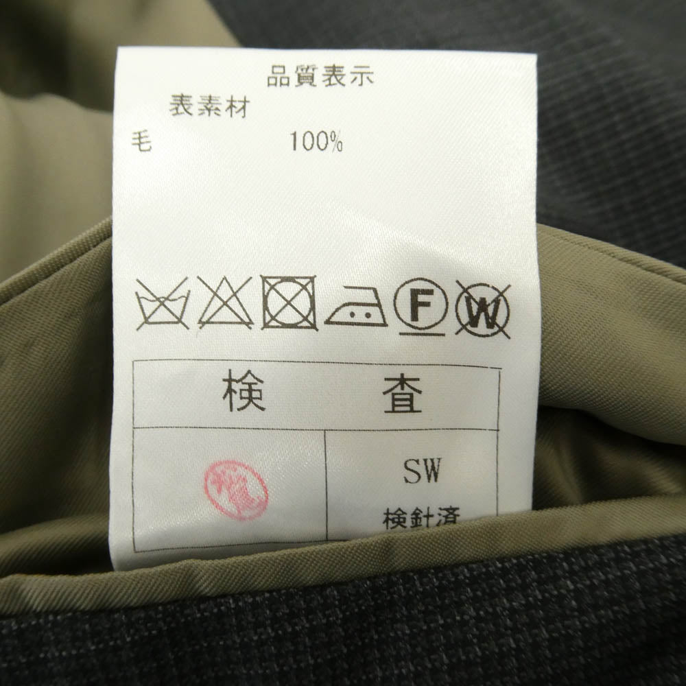 Takashimaya Ermenegildo Zegna ゼニア生地 スーツ 2B テーラードジャケット パンツ セットアップ グレー系 上下:S【中古】