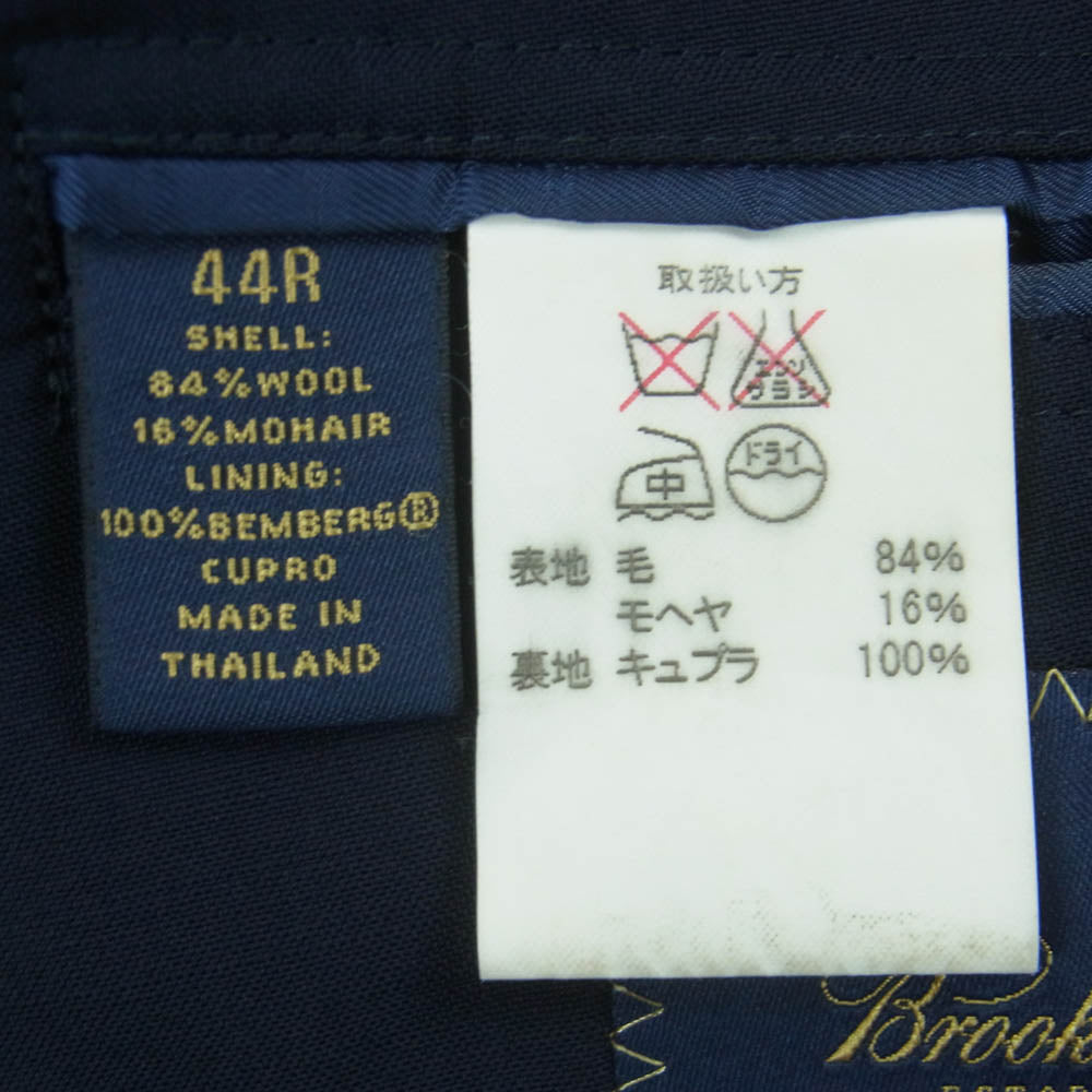 Brooks Brothers ブルックスブラザーズ VITALE BARBERIS CANONICO カノニコ生地 2B テーラード ジャケット ネイビー系 44R【中古】