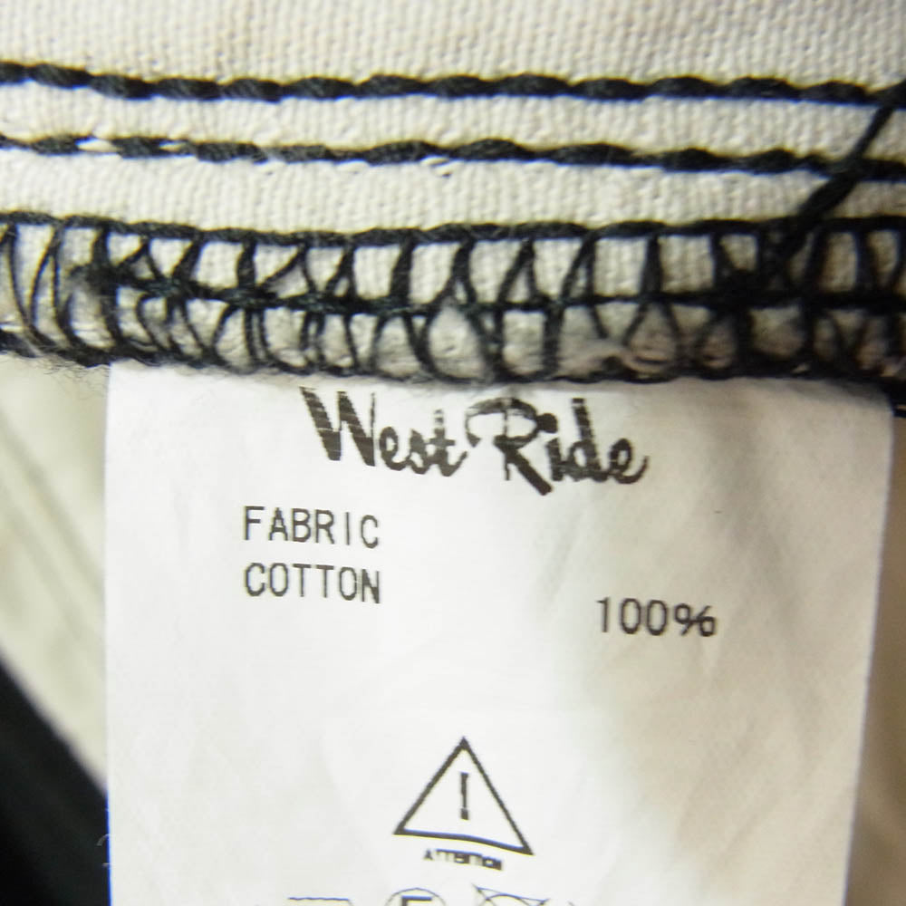 WESTRIDE ウエストライド パッドモト ライディング パンツ ブラック系 36【極上美品】【中古】