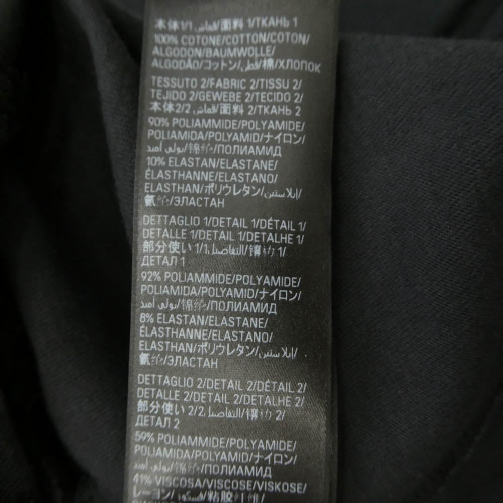 BALENCIAGA バレンシアガ 768077 TPVQ1 Hooded Hybrid Dress ダークウェブ ロゴプリント フーデッド ハイブリッド ドレス ワンピース ブラック系 3【中古】