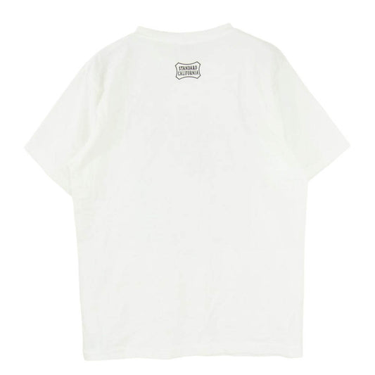 STANDARD CALIFORNIA スタンダードカリフォルニア × Star Wars SD Princess Leia スターウォーズ プリンセス レイア オーガナ フロントプリント Tシャツ 半袖カットソー ホワイト系 S【新古品】【未使用】【中古】