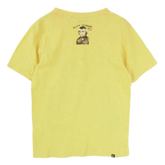 HYSTERIC GLAMOUR ヒステリックグラマー 21SS 0212CT26 KURT COBAIN Short Sleeve TEE カートコバーン 半袖 Tシャツ カットソー イエロー系 M【中古】
