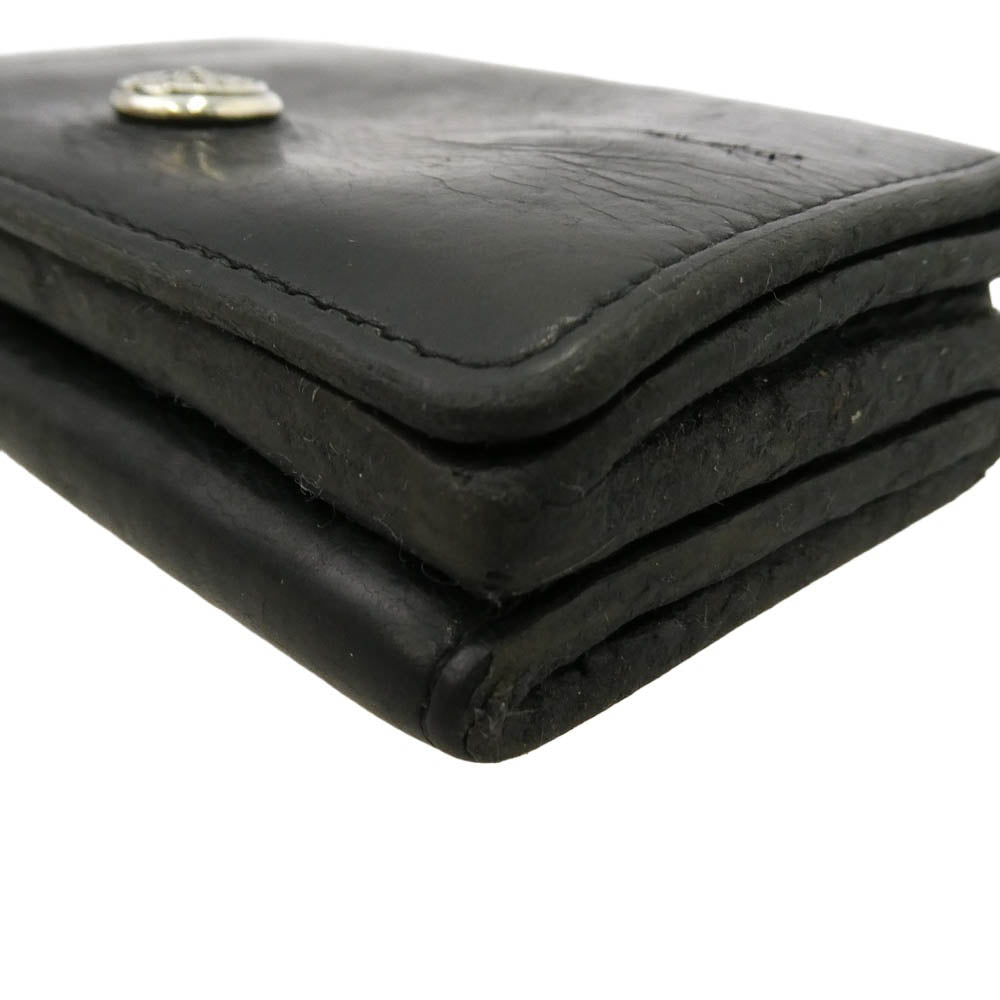 CHROME HEARTS クロムハーツ(原本無) OPEN WOUND オープンウーンド レザー ウォレット ブラック系【中古】