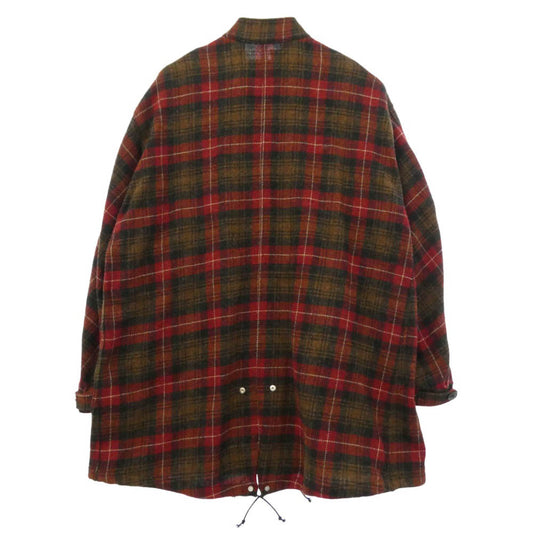 BEDWIN & THE HEARTBREAKERS ベドウィンアンドザハートブレイカーズ 23AW 23AB5602 WOOL TYPE M-65 MILITARY COAT MOON社製 シェットランドウール生地 フィッシュテール モッズコート レッド系 3【極上美品】【中古】