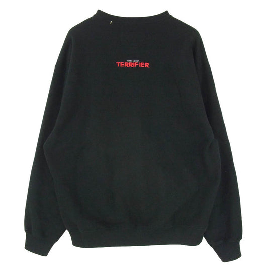 WACKO MARIA ワコマリア 25AW TERRIFIER-WM-SS06 ×Terrifier Heavy Weight Sweat Shirt テリファー ヘビー ウェイト スウェット シャツ トレーナー ブラック系 L【新古品】【未使用】【中古】