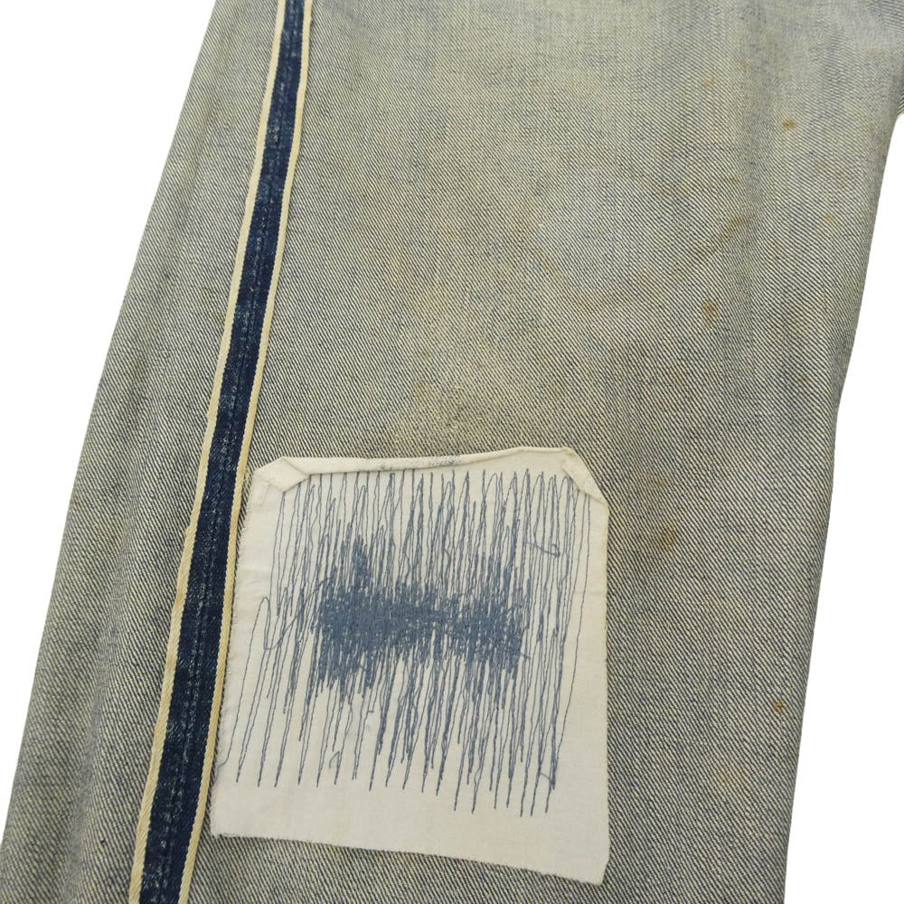 Levi's リーバイス 50s 紙パッチ ギャラ入り 501XX フライボタン裏刻印ツメ 足長R デニム パンツ インディゴブルー系 W33インチ程度【中古】