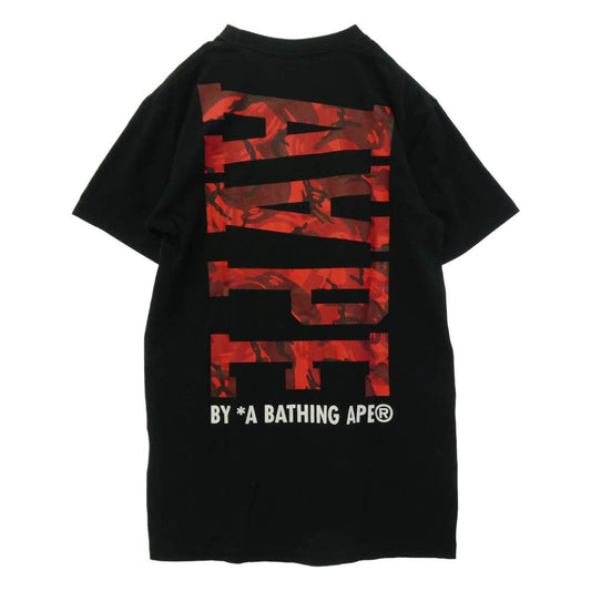 A BATHING APE アベイシングエイプ AAPTNFG2510XX Aape カモフラージュ ムーンフェイス 猿迷彩 サルカモ ロゴ プリント Tシャツ 半袖 カットソー【中古】
