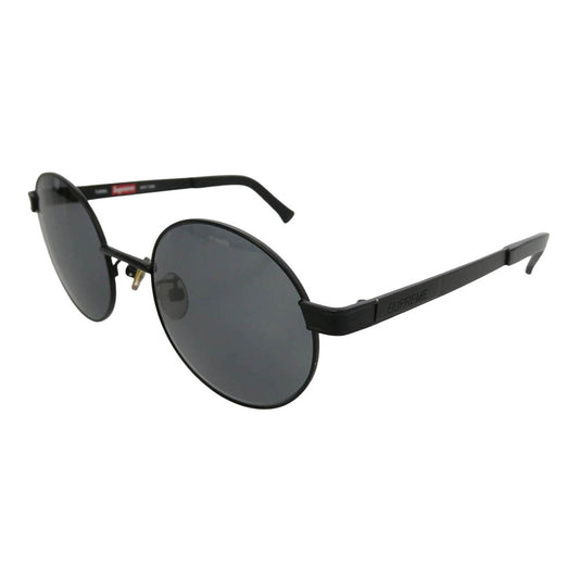 Supreme シュプリーム 14SS Tunnel Metal Sunglasses ラウンド型 メタルフレーム サングラス カラー レンズ アイウェア ブラック系【中古】