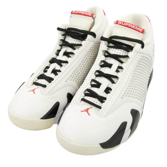 Supreme シュプリーム NIKE ナイキ BV7630-106 × AIR JORDAN 14 RETRO エアージョーダン 14 レトロ ハイカット スニーカー ホワイト系 27cm【中古】