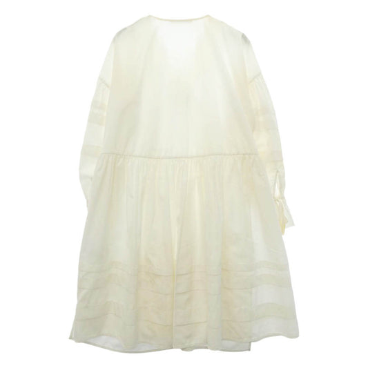 セシリーバンセン パフスリーブ ドレス ワンピース ベージュ系 XS【中古】