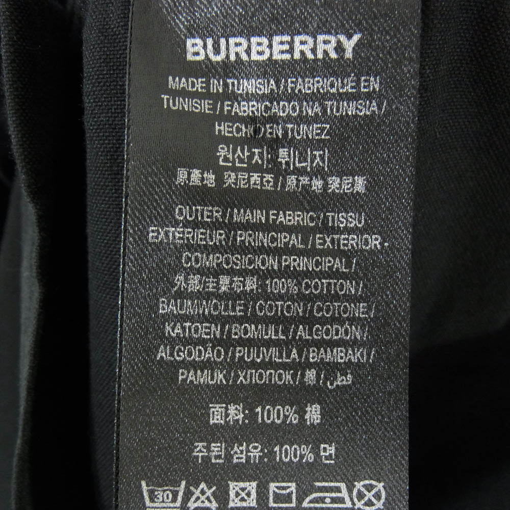 BURBERRY LONDON バーバリー ロンドン 20SS 8029347 Horseferry Print Shirt ホースフェリープリント 長袖 ドレスシャツ ブラック系 XS【中古】