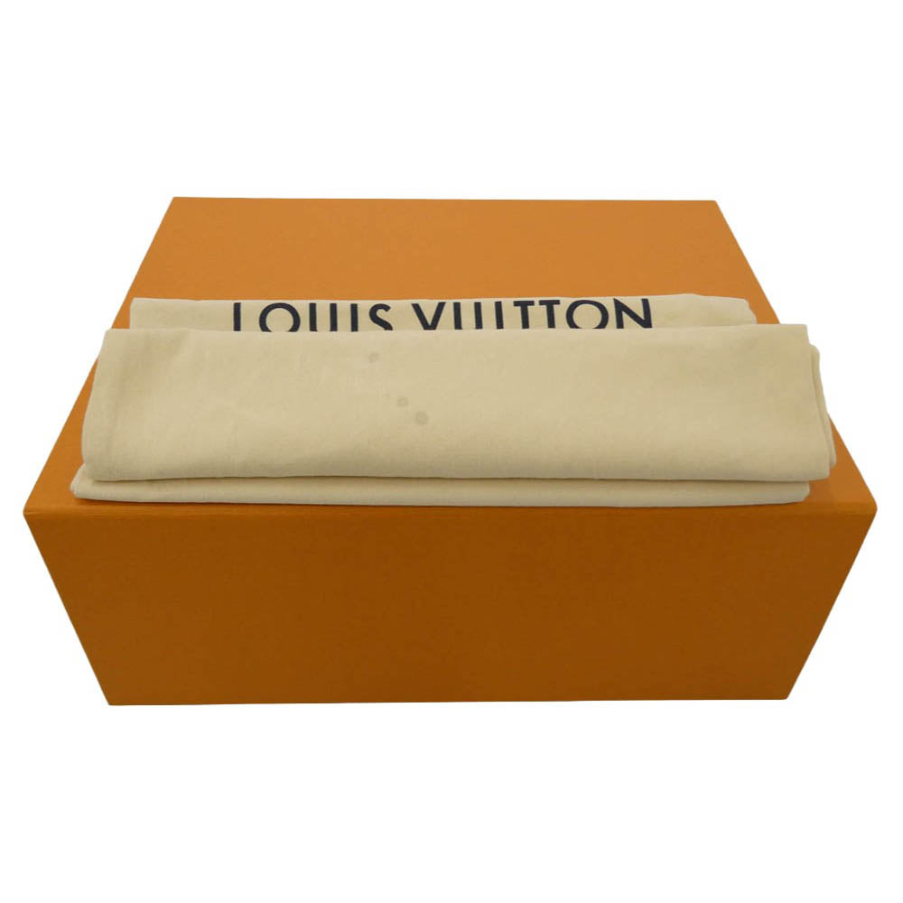 LOUIS VUITTON ルイ・ヴィトン LV トレイナー ライン ロゴ刺繍 ベルクロ スニーカー ホワイト系 グリーン系 8【中古】