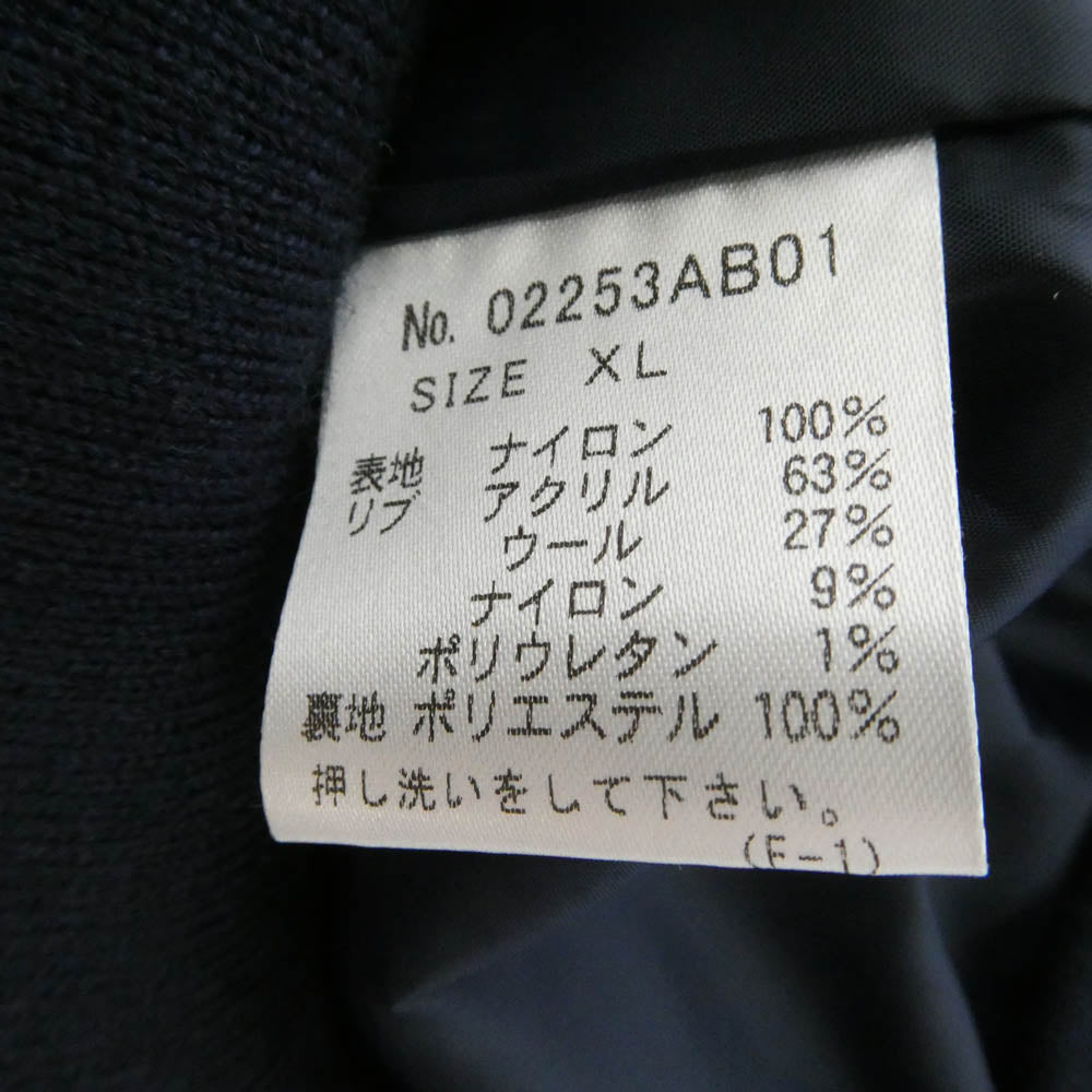 HYSTERIC GLAMOUR ヒステリックグラマー 25AW 02253AB01 HG SYMBOL LOGO CWU-36P ナイロン ミリタリー ジャケット ネイビー系 XL【極上美品】【中古】