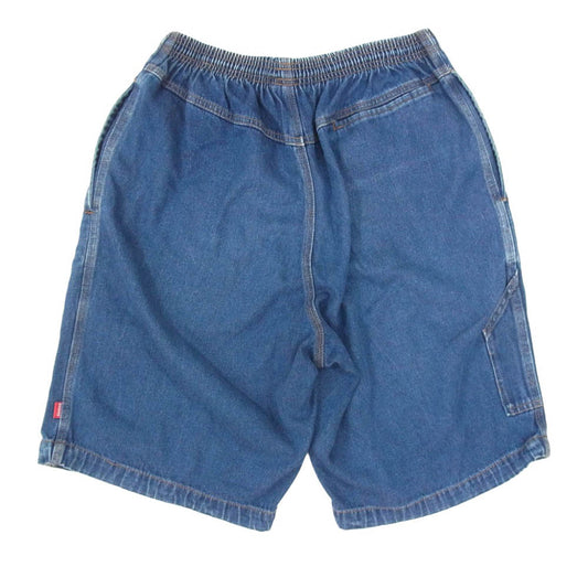 STUSSY ステューシー 紺タグ USA製 デニム ハーフ パンツ ショーツ インディゴブルー系 M【中古】