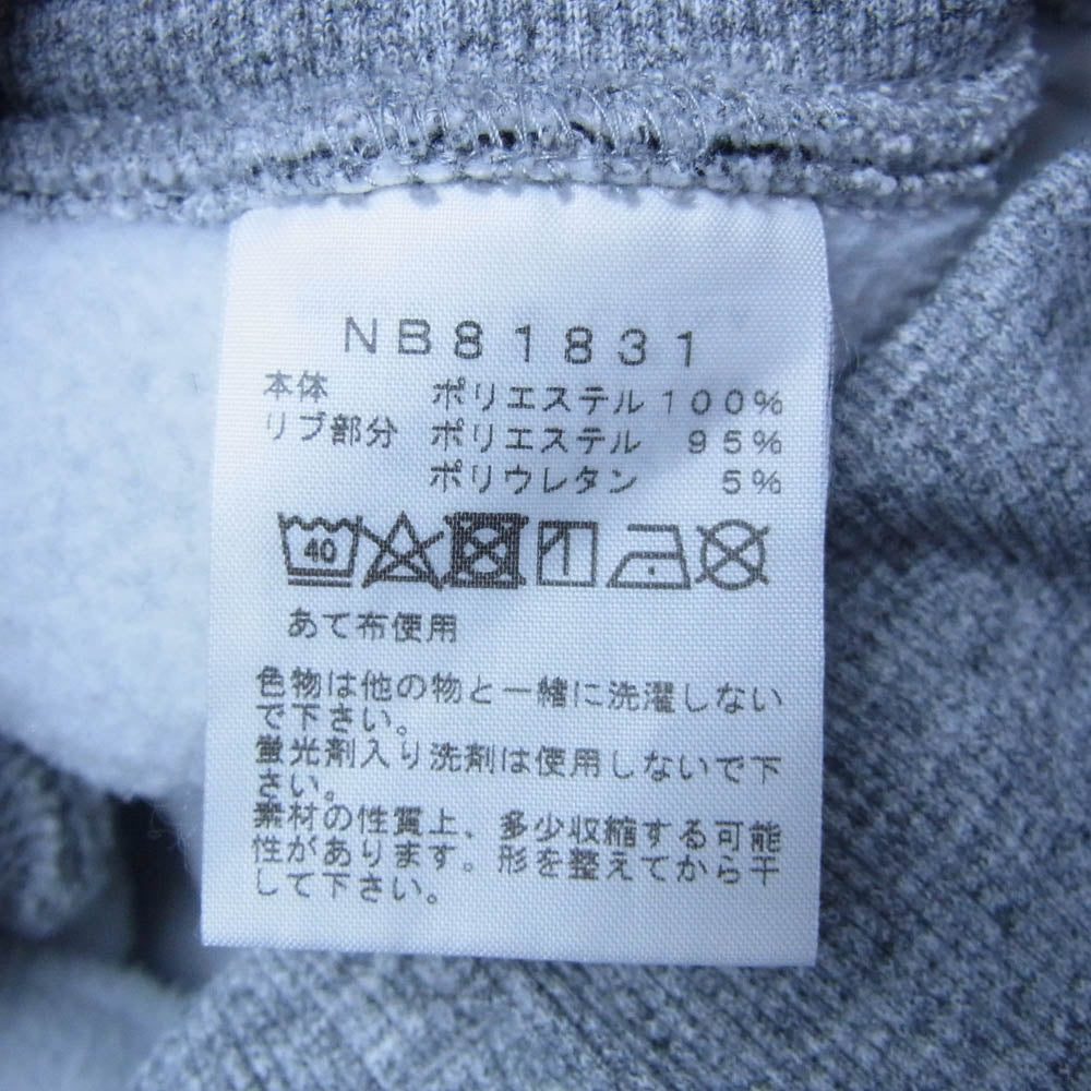 THE NORTH FACE ノースフェイス NB81831 Heather Sweat Pant ヘザー スウェット ロゴ ジョガー パンツ グレー系 L【中古】