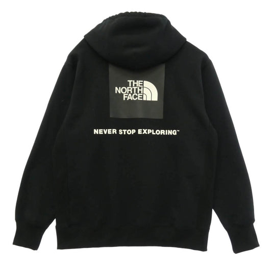 THE NORTH FACE ノースフェイス NT62230 BACK SQUARE LOGO FOODIE バックスクエア ロゴ フーディ プルオーバー パーカー ブラック系 XL【中古】