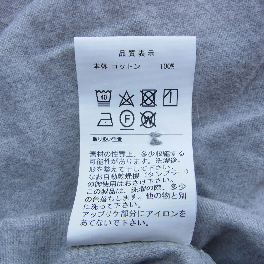 DESCENDANT ディセンダント BASEBALL LS SHIRT ベースボール 長袖 シャツ グレー系 3【中古】
