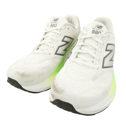 NEW BALANCE ニューバランス M880D15 Fresh Foam X 880V15 フレッシュフォームX 880V15 ローカット スニーカー ホワイト系 ライトグリーン系 26cm【中古】