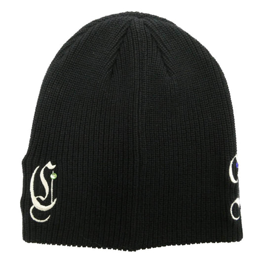 Supreme シュプリーム 25AW x 蒼産業 AOI Gems Beanie ジェムズ ビーニー ニット キャップ 帽子 ブラック系 58cm【美品】【中古】