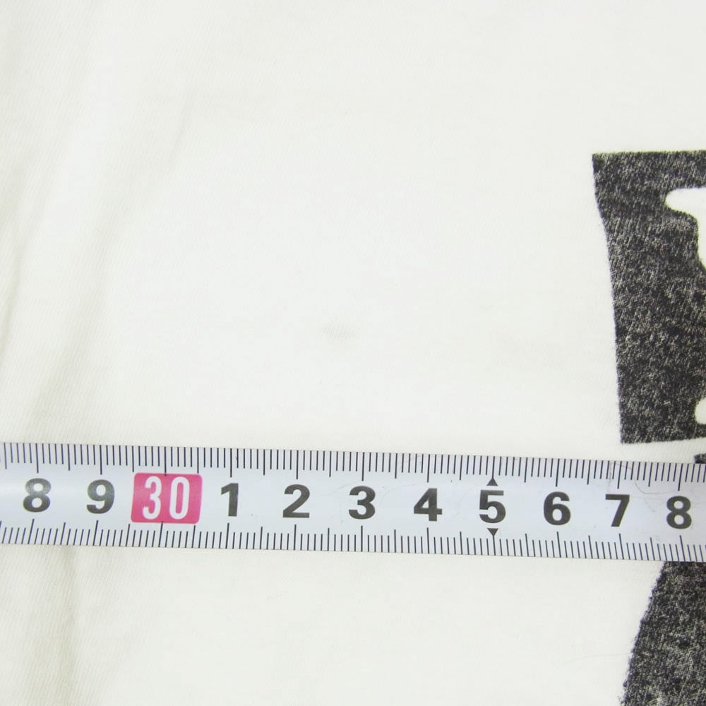 HYSTERIC GLAMOUR ヒステリックグラマー 21SS 01212CT09 SPECIAL TO ME クラッシュ加工 スペシャルトゥミ― 半袖 Tシャツ ホワイト系 FREE【中古】