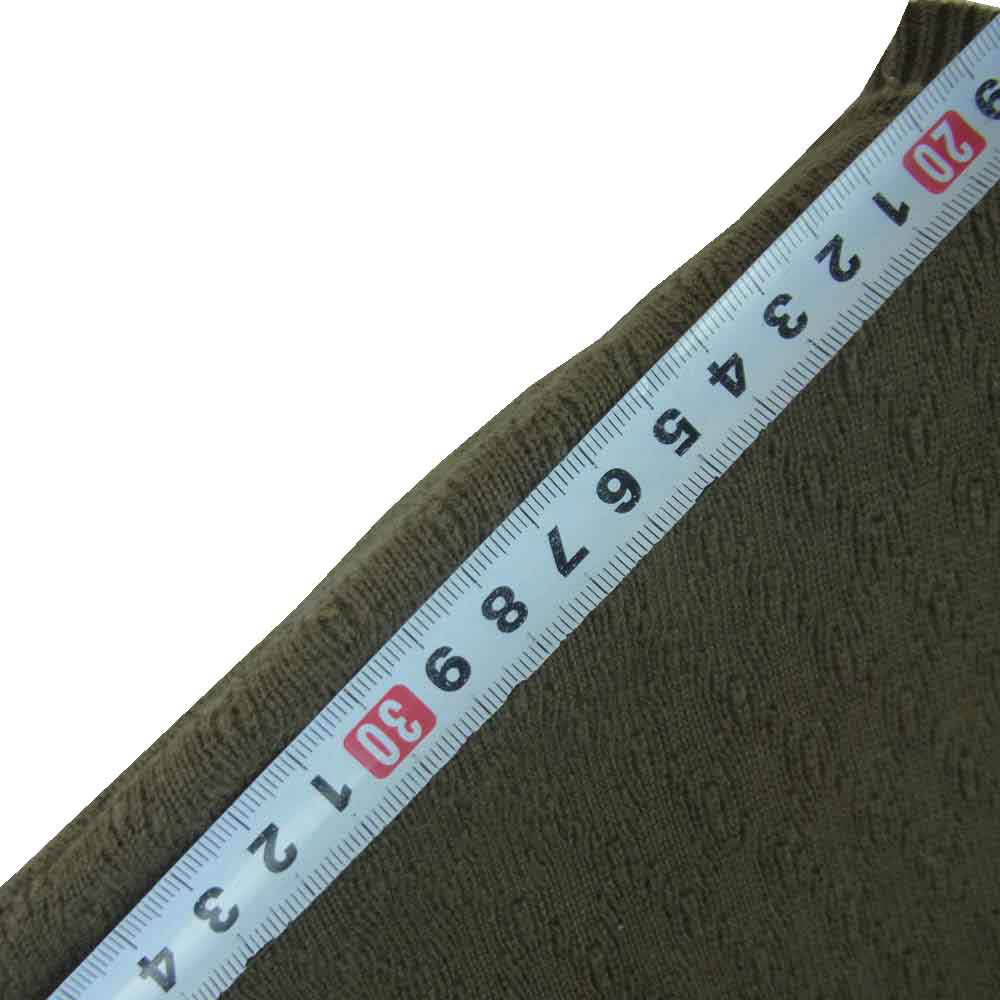 HYSTERIC GLAMOUR ヒステリックグラマー 19AW 02193NS01 HG ARTS CENTER アーチラベルロゴ コットン ニット セーター グレイッシュオリーブ系 M【中古】