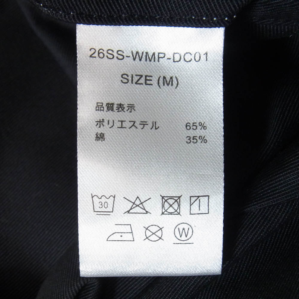 WACKO MARIA ワコマリア Dickies ディッキーズ 26SS 26SS-WMP-DC01 x DICKIES ディッキーズ PLEATED TROUSERS プリーツ トラウザーズ パンツ ブラック系 M【中古】