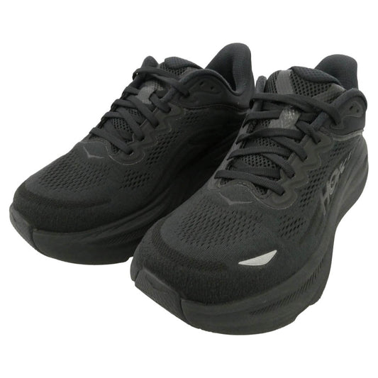 HOKA ONE ONE ホカ オネオネ 1162013 Bondi 9 Wide Black Black ボンダイ9 ワイド ブラック ブラック ランニングシューズ ローカットスニーカー ブラック系 26cm【中古】