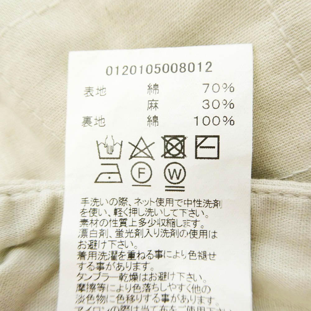 VISVIM ビズビム 20SS 0120105008012 MANNOCK PANTS STITCHES マノック パンツ スティッチーズ ベージュ系 1【中古】