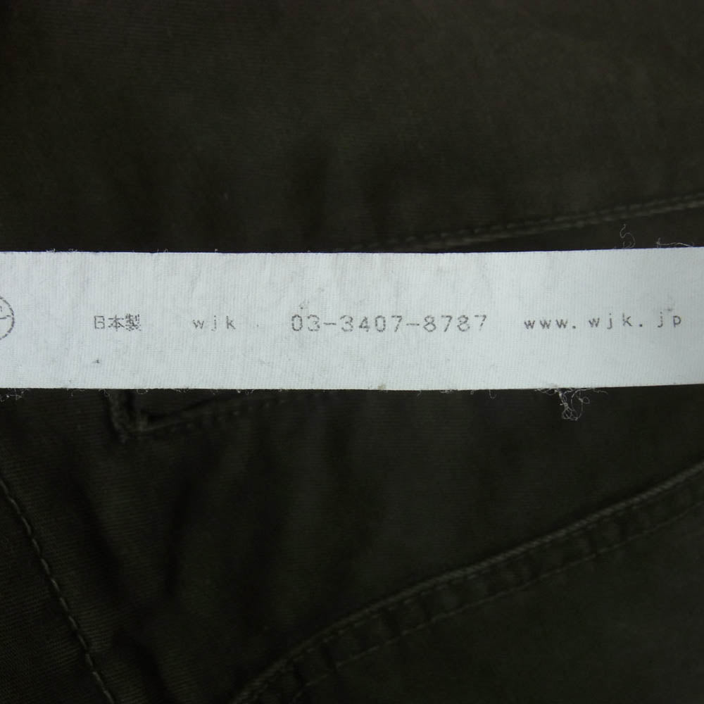 wjk ダブルジェイケイ 511 ct02 66 コットン カーゴ パンツ カーキ系 M【中古】