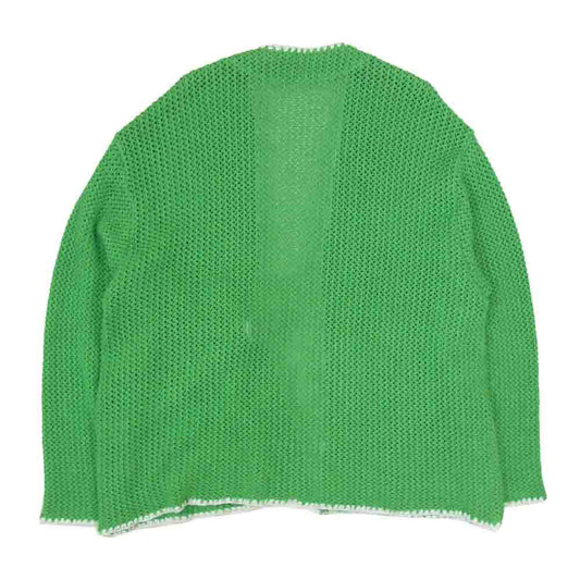 DISCOVERED ディスカバード DC-SS23-KN-07 SHELL STITCH MESH KNIT CARDIGAN メッシュ ニット カーディガン グリーン系 2【中古】