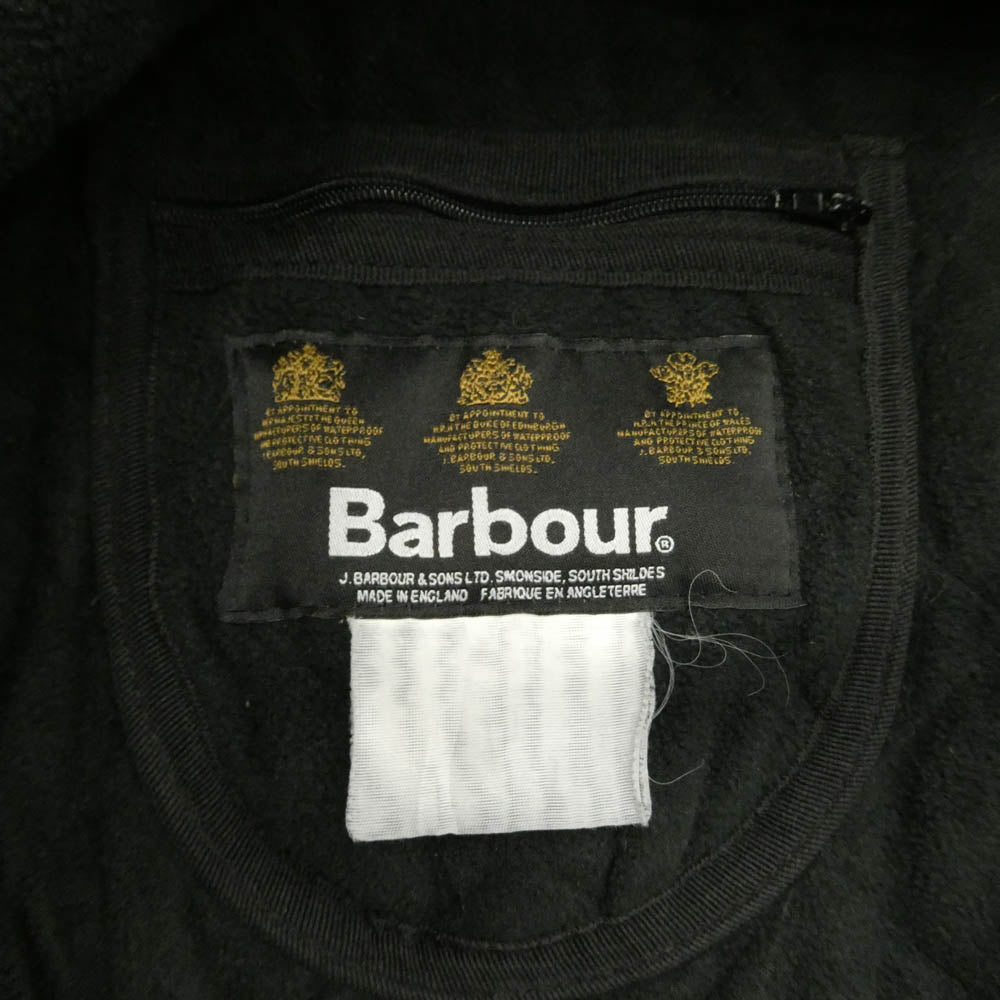 Barbour バブアー 英国製 裏地フリース キルティング ジャケット ブラック系【中古】