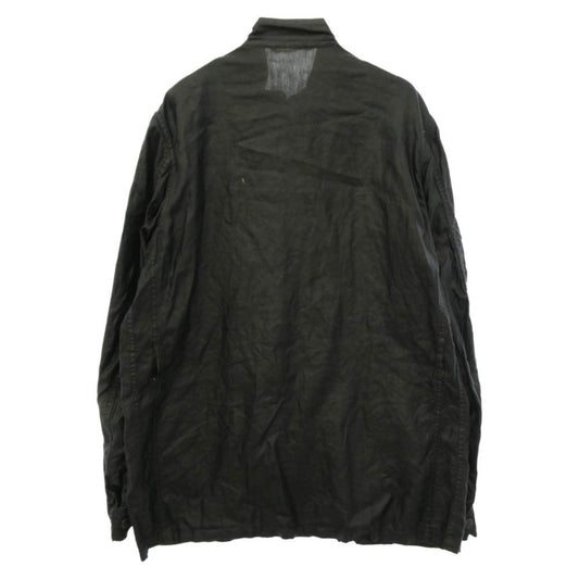 Barbour バブアー T539 DURALINEN INTERNATIONAL JACKET コーティング インターナショナル リネン ジャケット ブラック系 L【中古】