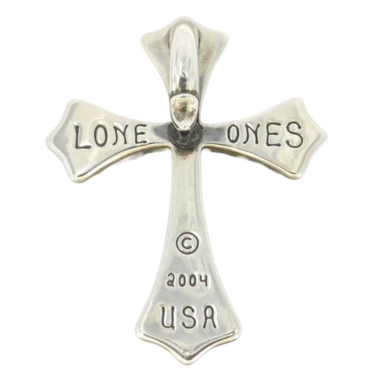 LONE ONES ロンワンズ Spread Eagle Cross LARGE スプレッド イーグル クロス ラージ Lサイズ ペンダントトップ シルバー系【美品】【中古】